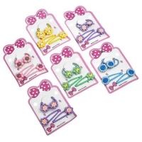 Аксессуары для волос 4шт/наб (2резинки, 2заколки)