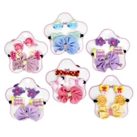 Аксессуары для волос 5пр/наб (2резинки, 3заколки)