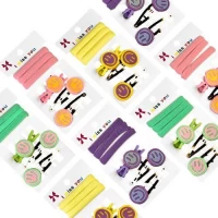 Аксессуары для волос 6шт/наб (3резинки, 3заколки)