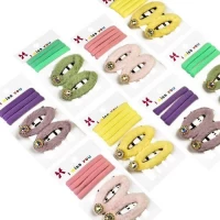 Аксессуары для волос 6шт/наб (4резинки, 2заколки)