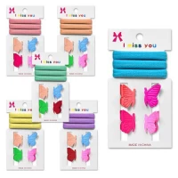 Аксессуары для волос 7пр/наб (3резинки, 4заколки)