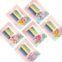 Аксессуары для волос 8пр/наб (6резинок, 2заколки)