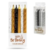 Свечи для торта 12шт/наб 4.6*11.5см Свечи для торта 12шт/наб 4.6*11.5см