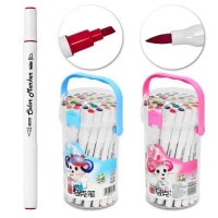 Маркеры двухсторонние белый корпус 36цв