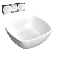 Соусницы фарфор 3шт/наб 9.5*9.5*3.5см