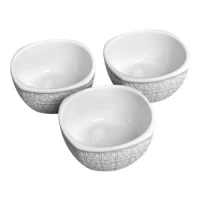 Соусницы фарфор 3шт/наб 9*9*4.5см