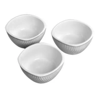 Соусницы фарфор 3шт/наб 9.5*9.5*4.5см