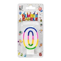 Свечи-цифры для торта "0"	