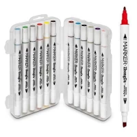 Маркеры двухсторонние белый корпус 