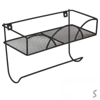 Полка с держателем настенная 25*10см