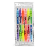 Маркеры текстовыделители двухсторонние 6цв