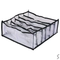 Коробка-органайзер для хранения белья 6отд 32*32*12см