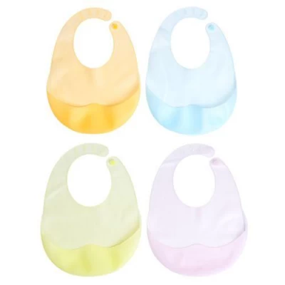 Слюнявчик силиконовый с карманом 21*29см