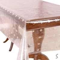 Клеенка Crystal рифленная жидкое стекло 