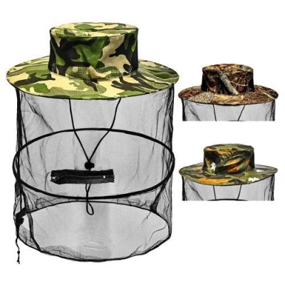 Шляпа-накомарник с застежкой-молнией 37см