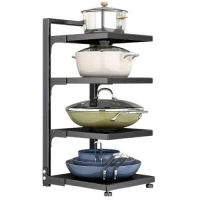 Полка-органайзер кухонный под кастрюли 4яр 22*27*50см