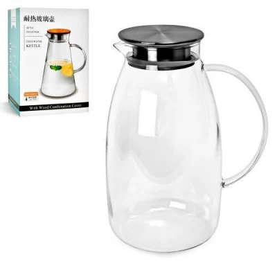 Графин стеклянный с крышкой 2.2л