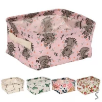 Корзина для игрушек с ручками складная 20*16*13см