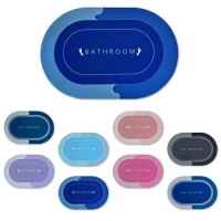 Коврик суперпоглащающий в ванную 60*90см овал.