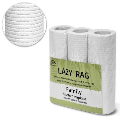 Салфетки для уборки универсальные 3рул/уп (150шт/уп) 18*22см Салфетки для уборки универсальные 3рул/уп (150шт/уп) 18*22см