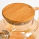 Заварник-графин 800мл с пружиной-ситом и бамбуковой крышкой