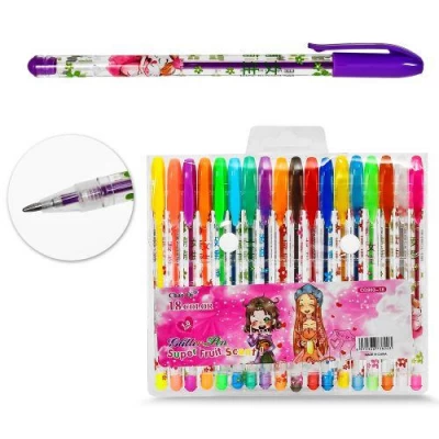 Набор гелевых ручек 18цв Набор гелевых ручек 18цв