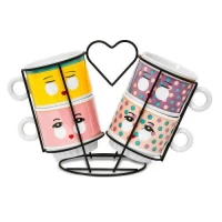 Чашки на подставке 