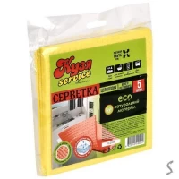 Салфетки целлюлозные 5шт/уп 15.5*15.5см