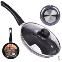 Сковорода керамика d26см с крышкой стекло