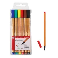 Ручки капиллярные "Fine Line" 6цв	