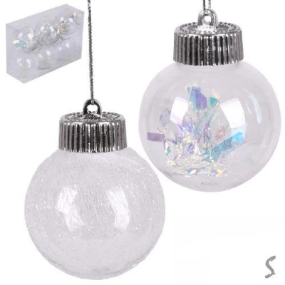 Елочные шарики 6см 6шт/наб