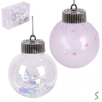 Елочные шарики 6см 6шт/наб