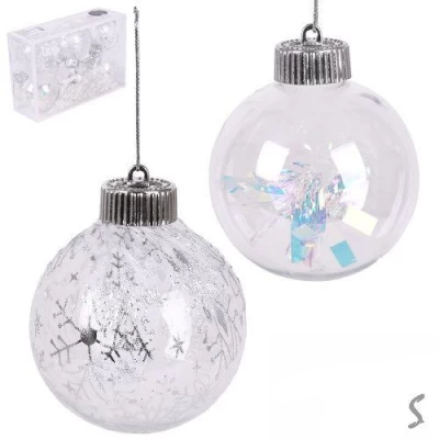 Елочные шарики 8см 6шт/наб