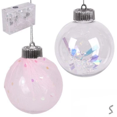 Елочные шарики 8см 6шт/наб