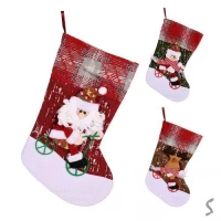 Новогодний носок для подарков 38см