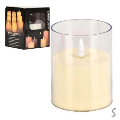 Свеча декоративная светодиодная 7.5*10см Свеча декоративная светодиодная 7.5*10см