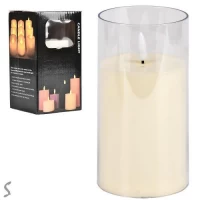 Свеча декоративная светодиодная 7.5*15см (без батареек 3шт*ААА)