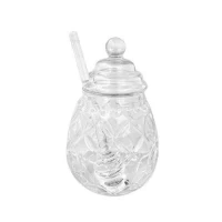 Банка для меда с ложкой 