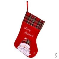 Новогодний носок для подарков 30см