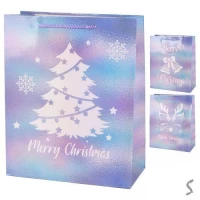 Пакет новогодний бумажный S 