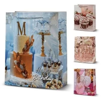 Пакет подарочный бумажный M 