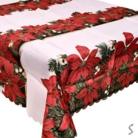 Скатерть "New Year's flowers" 120*150см	