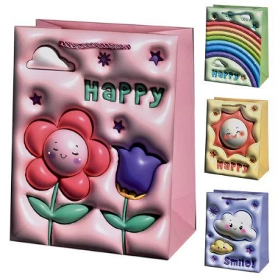 Пакет подарочный бумажный L 