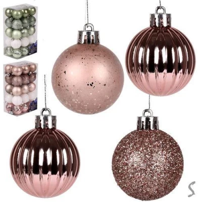 Елочные шарики 4см 30шт/наб