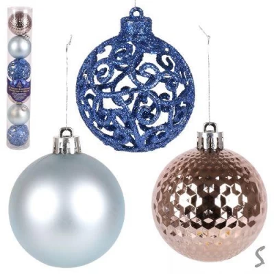 Елочные шарики 6см 6шт/наб