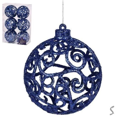 Елочные шарики 6см 6шт/наб