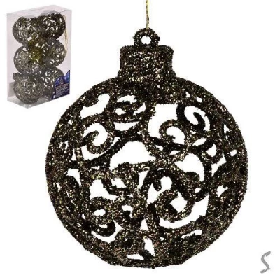 Елочные шарики 6см 6шт/наб