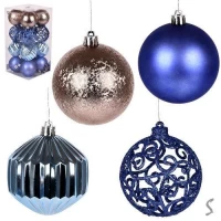 Елочные шарики 8см 16шт/наб