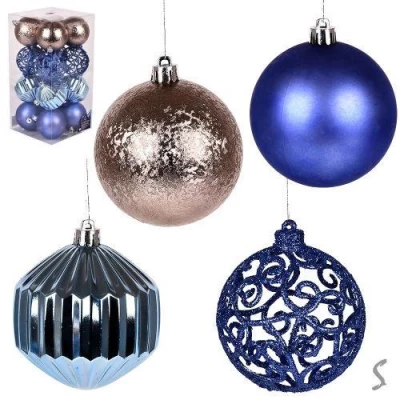 Елочные шарики 8см 16шт/наб