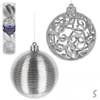 Елочные шарики 8см 4шт/наб